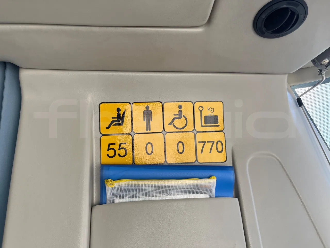 Scania Touring HD Touring HD - Euro6 - 302kW - 12.860 mt - seat plate photo