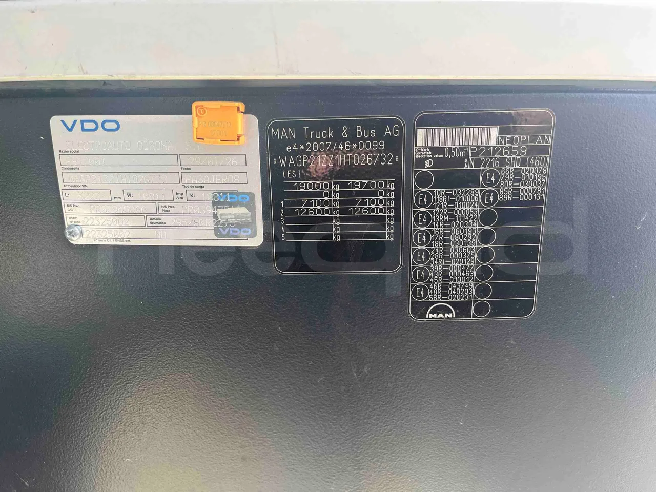 Neoplan Tourliner - Vehicle Plate