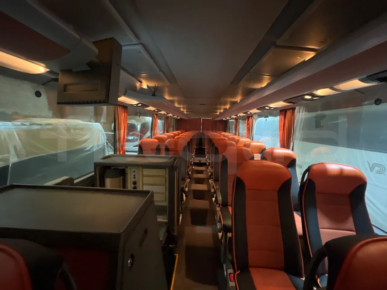 Setra S416 GT-HD - Euro5 - 315kW - 13.020mt - reverse view middle aisle