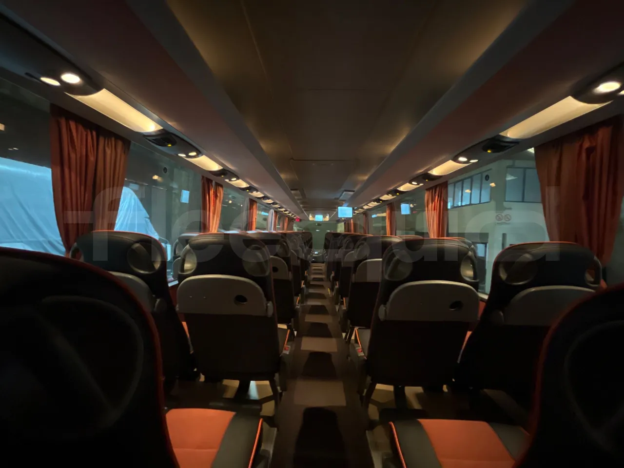 Setra S416 GT-HD - Euro5 - 315kW - 13.020mt - forward view all seats last row height