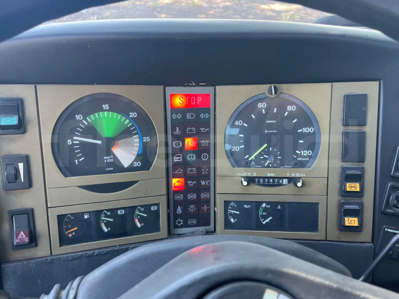 Beulas Man Midistar 11 220HOCL/Euro2 -162Kw-8,665 Mt - dashboard lights on