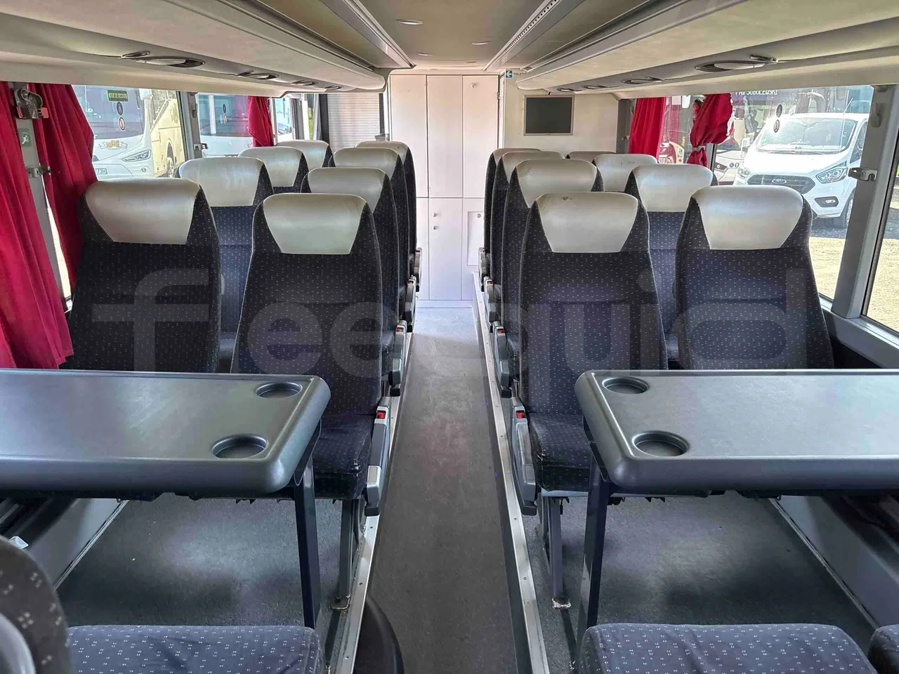Setra S431   DT - Euro5 - 375kW - 13.870mt - reverse view middle aisle