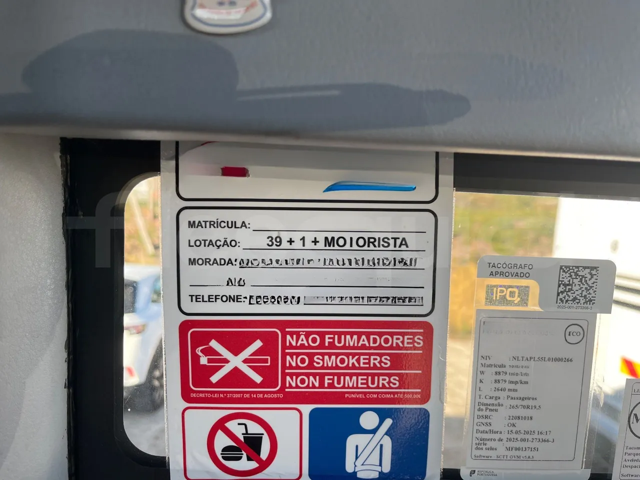 Temsa MD9 A VAR A3C - Euro5 - 184kW - 9.480mt - seat plate photo