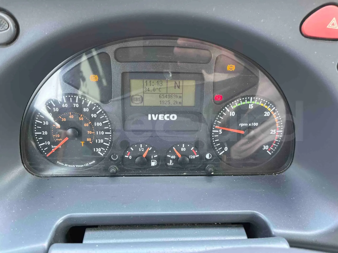 Iveco Crossway - dashboard lights on