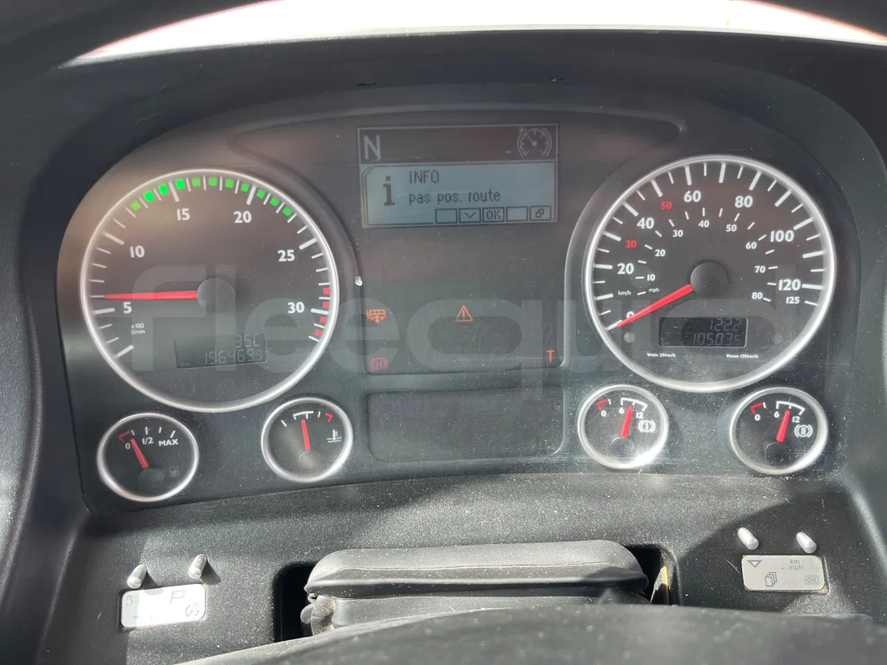 Man Lion's Intercity B.2007.46.008/ Euro 6 - 213 Kw - 12.280 Mt - dashboard lights on