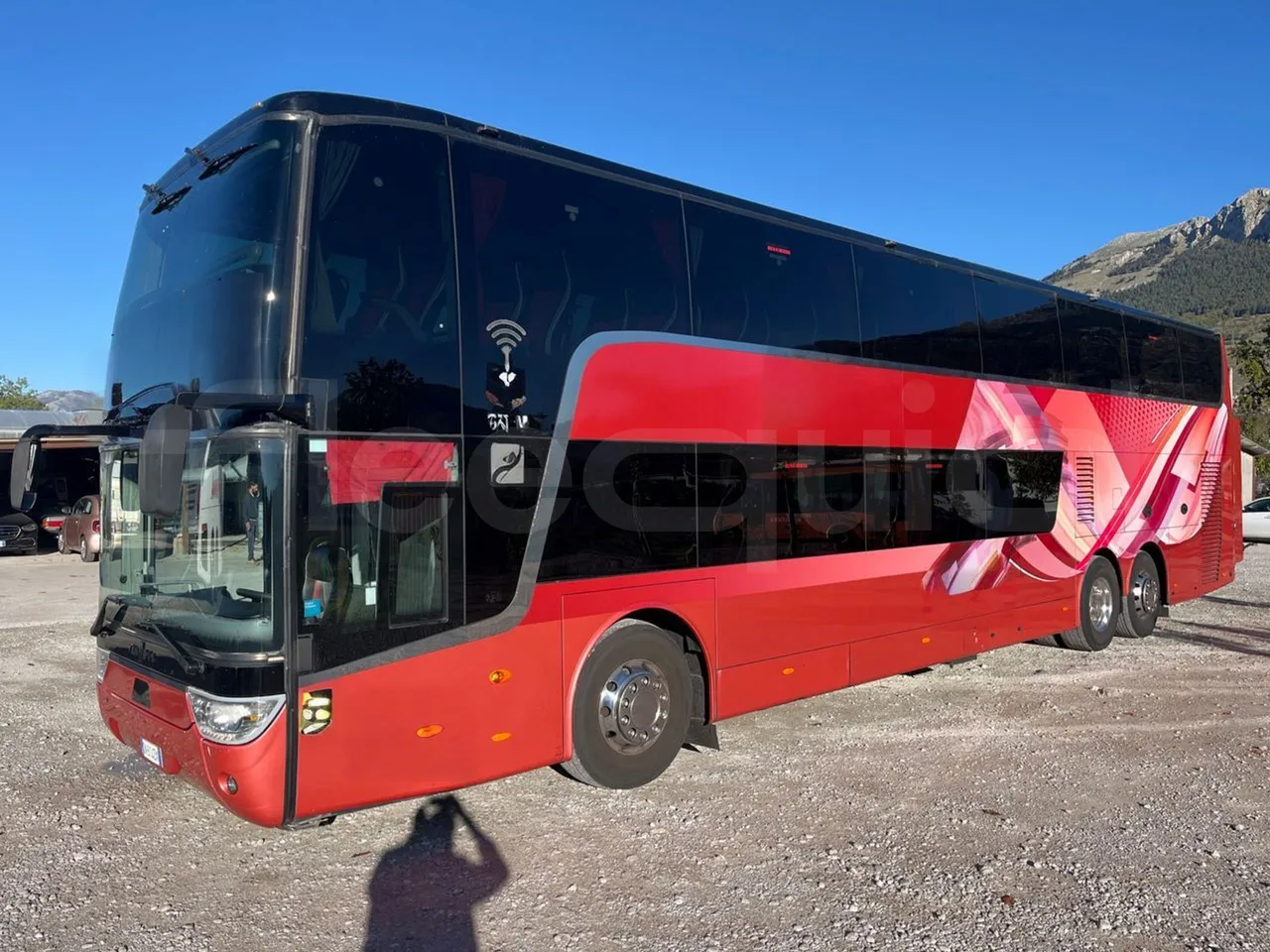 Van Hool Astromega TDX27 - EUR6 - 375kW - 14.105m - 3/4 front left