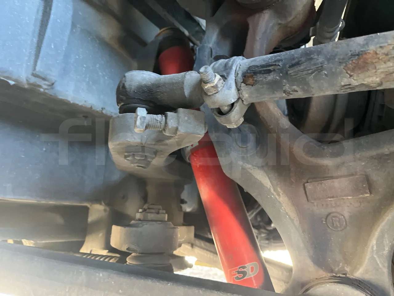 Van Hool Astromega TDX27 - EUR6 - 375kW - 14.105m - front air springs left