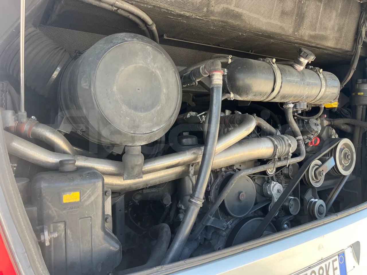 Irizar Scania - engine plate photo