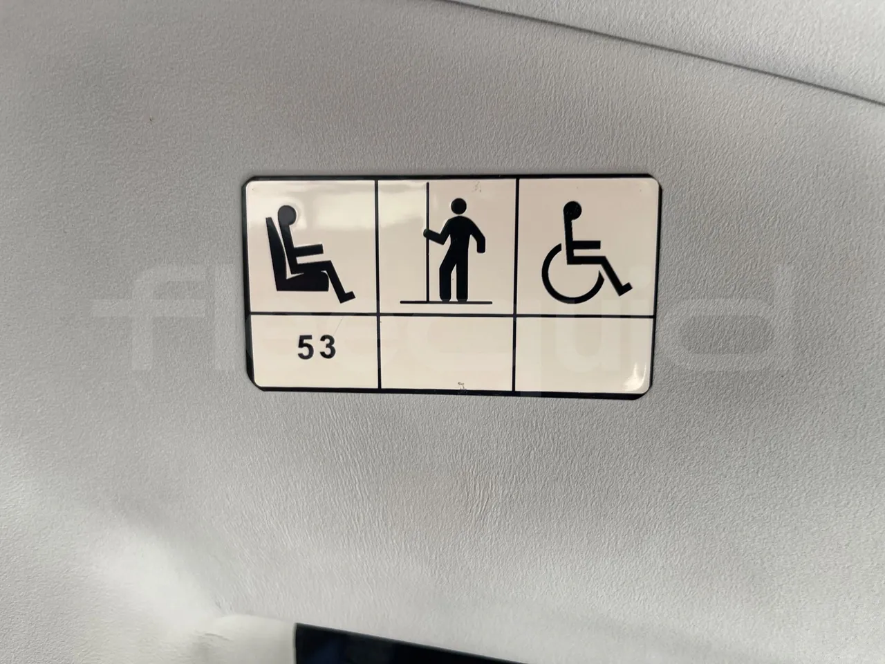 Irizar Scania - seat plate photo