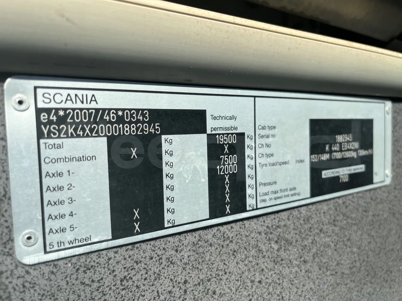 Irizar Scania - platform code photo