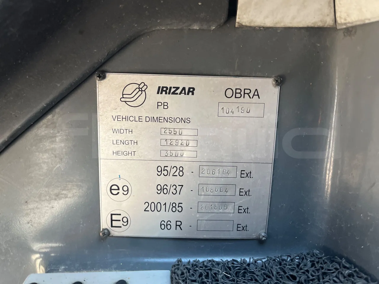 Irizar Scania K 420 EB 4x2 - Euro4 - 309kW - 12.920mt - onboard devices 3