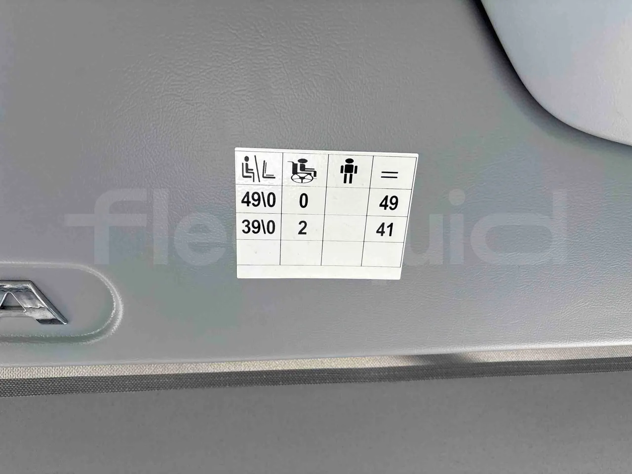 Temsa Safari - seat plate photo