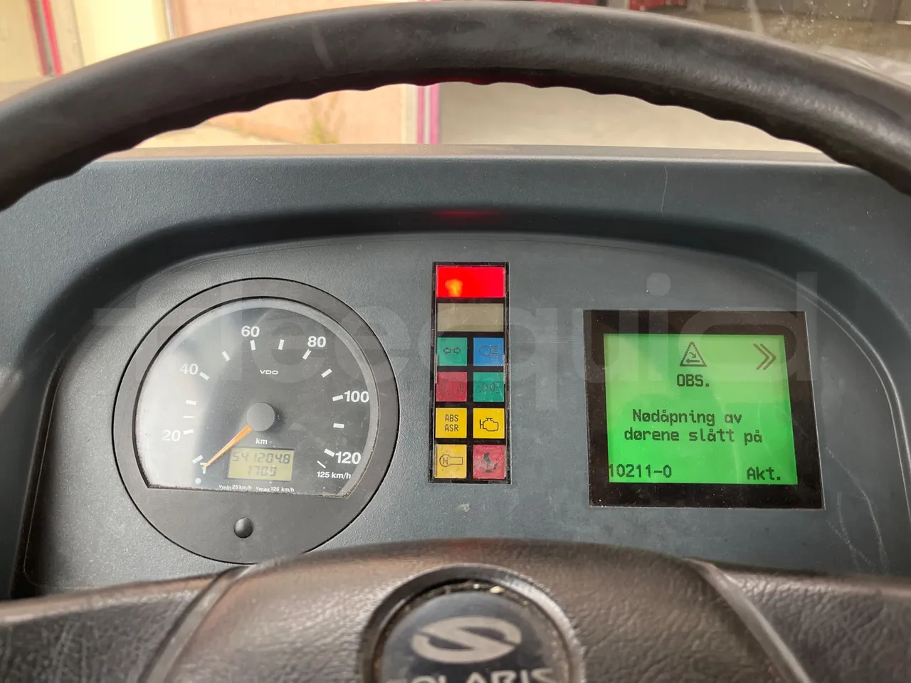 Solaris Urbino 12 - Euro6 - 240kW - 12mt - dashboard lights on