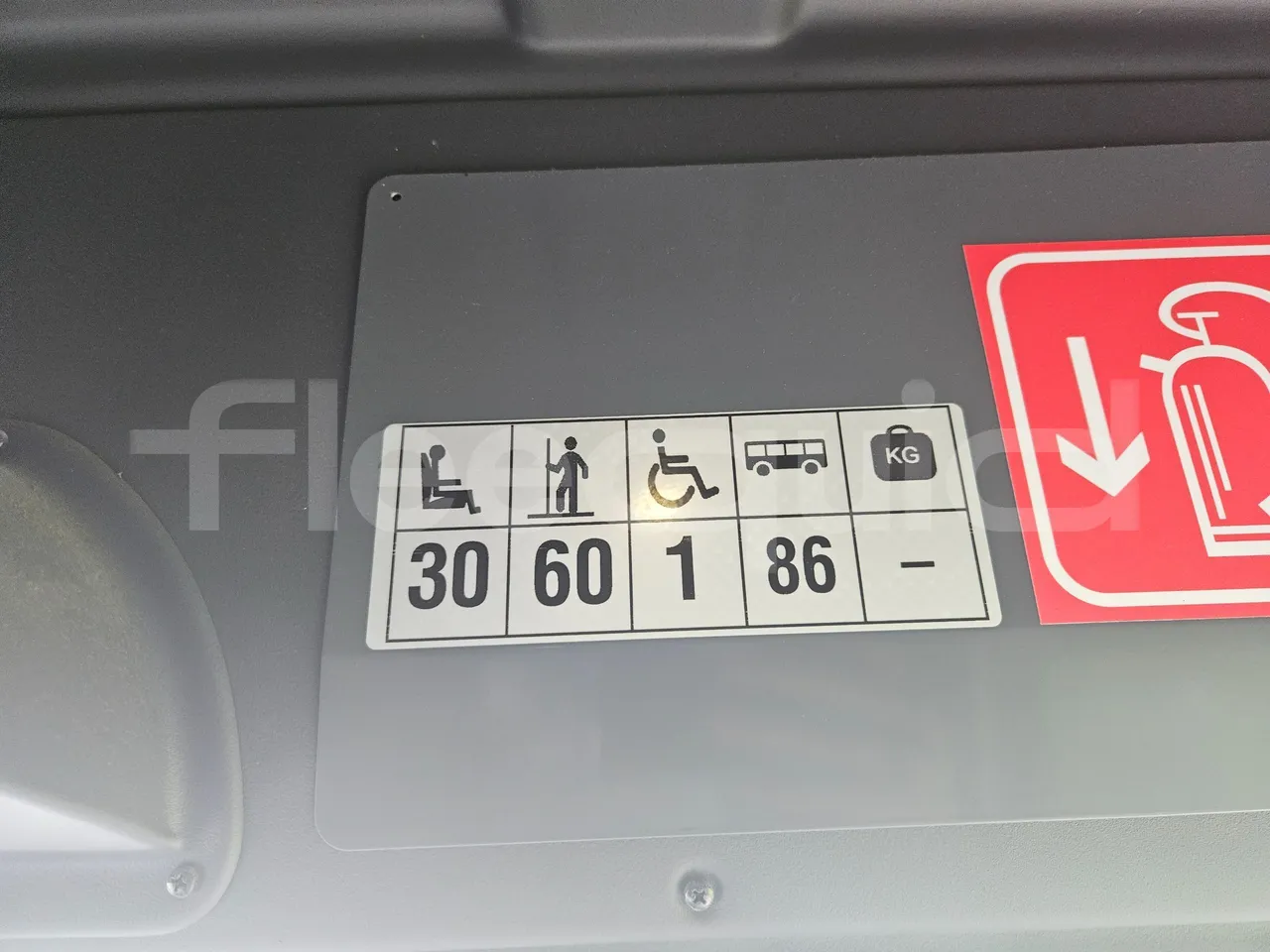 Vdl Citea SLF-120Electric/ Euro 6 - 160 Kw - 12 Mt - seat plate photo