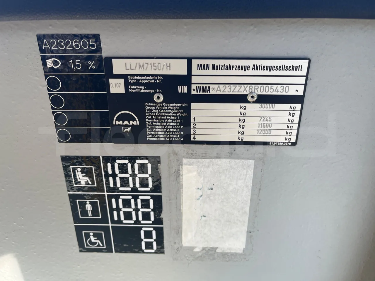 Man Lion's City A23 - Euro4 -257kW -18mt - handrails photo