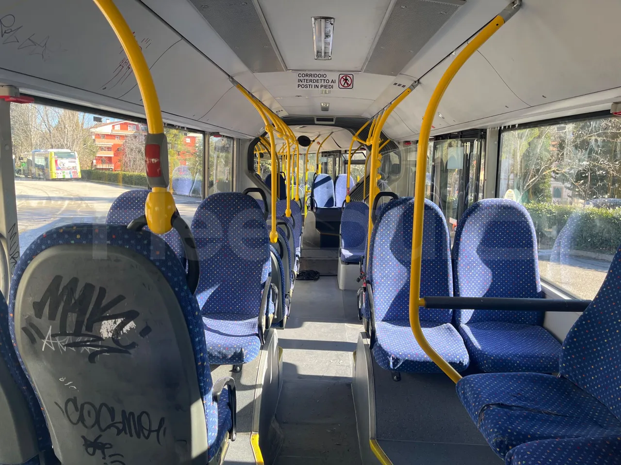 Man Lion's City A23 - Euro4 -257kW -18mt - forward view all seats last row height