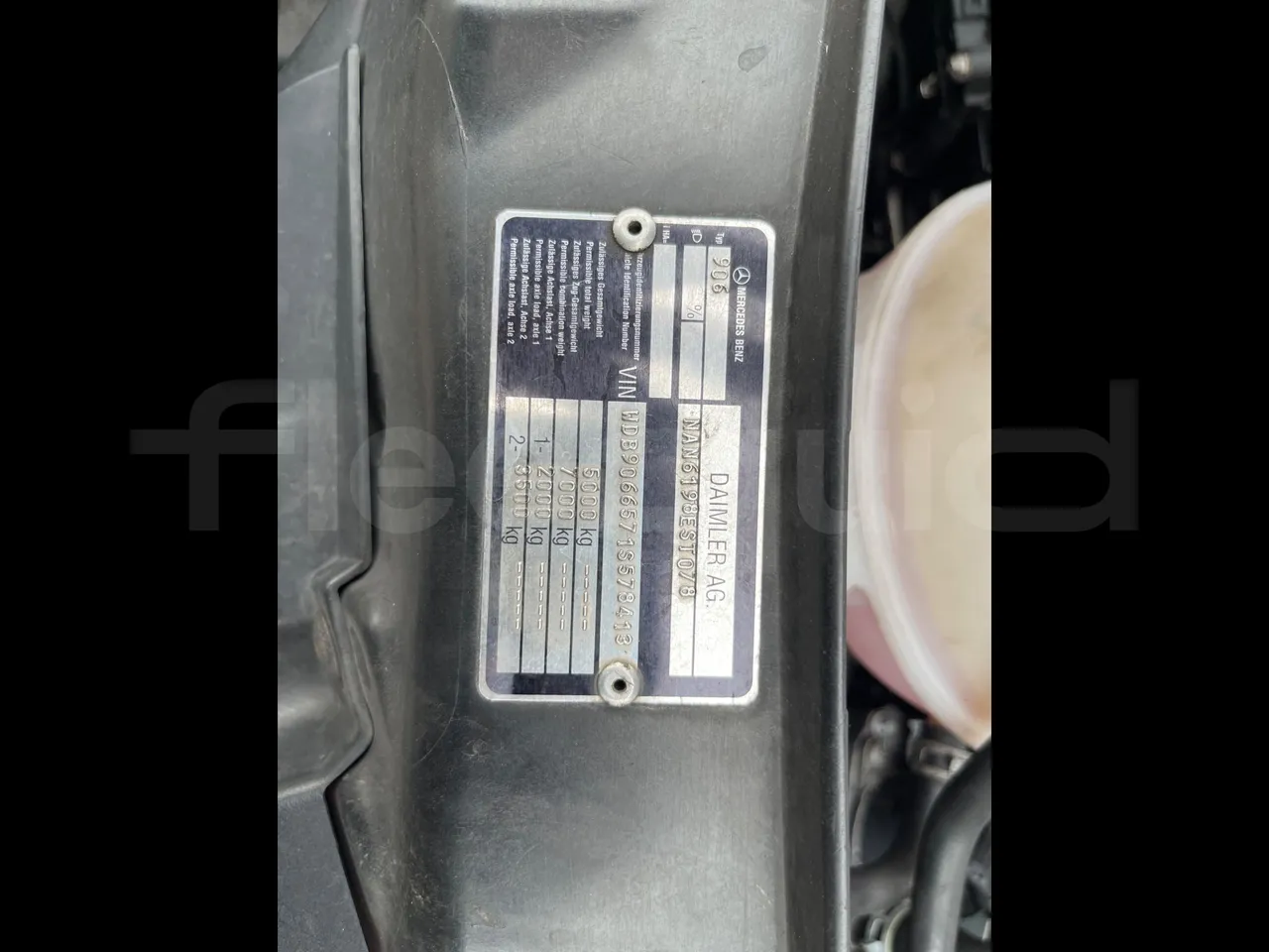 Mercedes-Benz Sprinter W 906 - vehicle plate photo