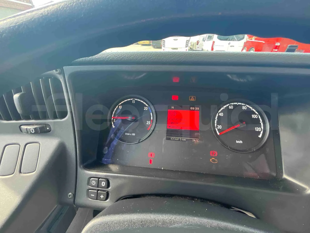 Scania Citywide - dashboard lights on
