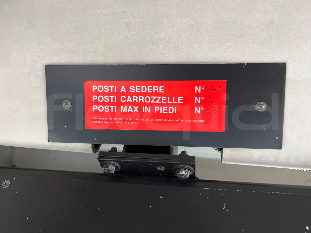 Setra S319 - Seats Plate