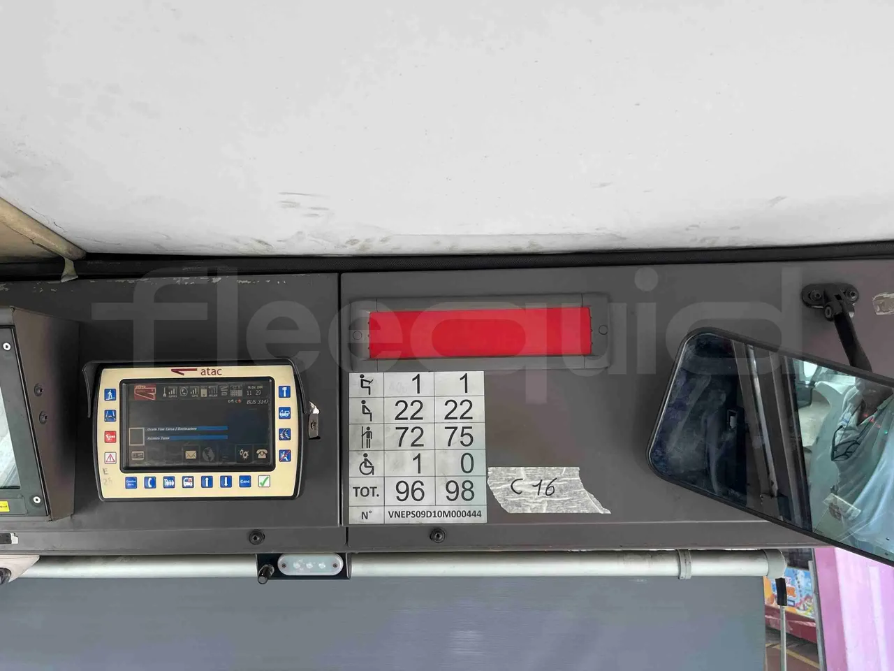 Iveco Citelis - seat plate photo