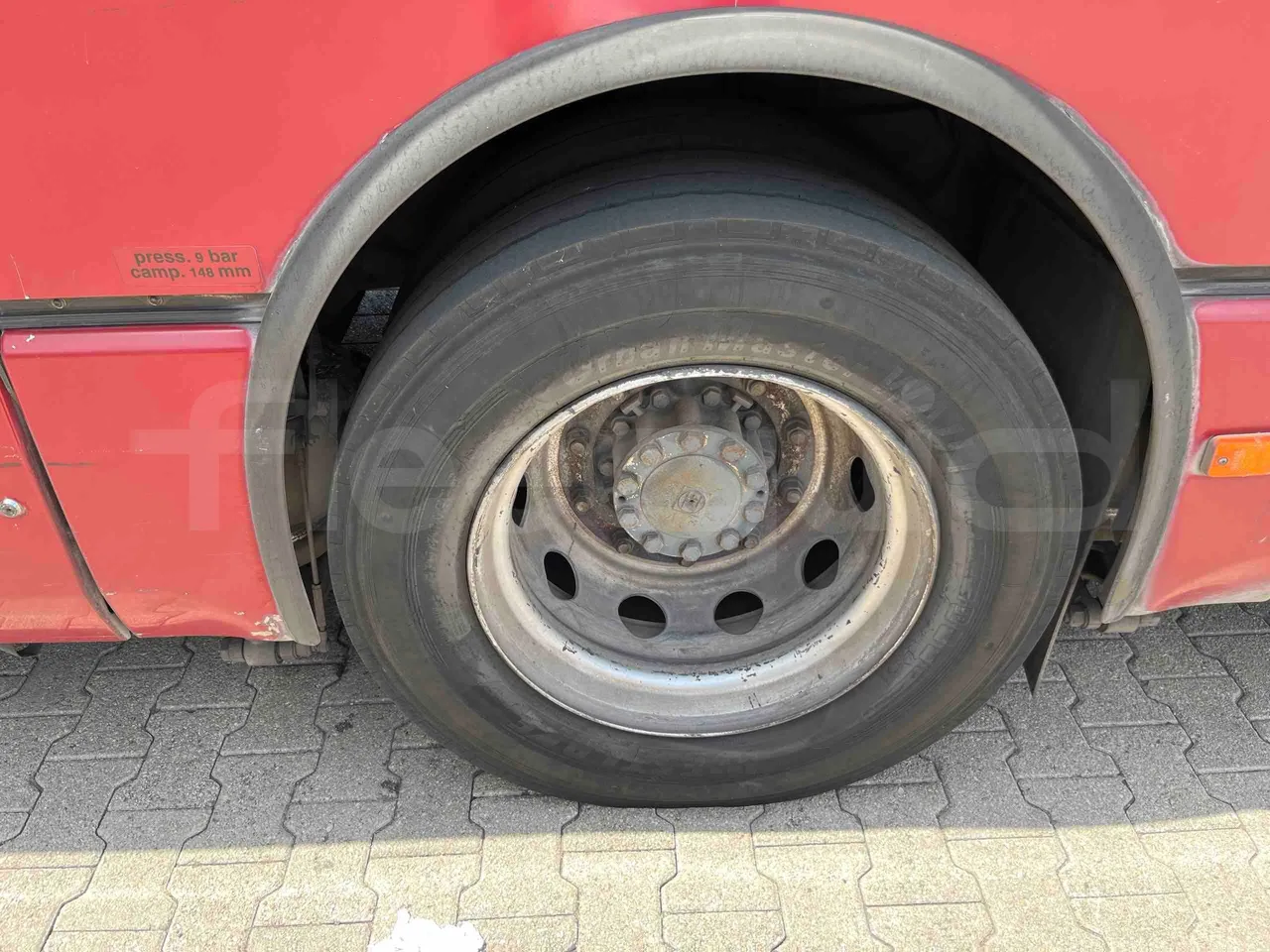 Iveco Citelis - Second Axle Left Side: Tyre Size