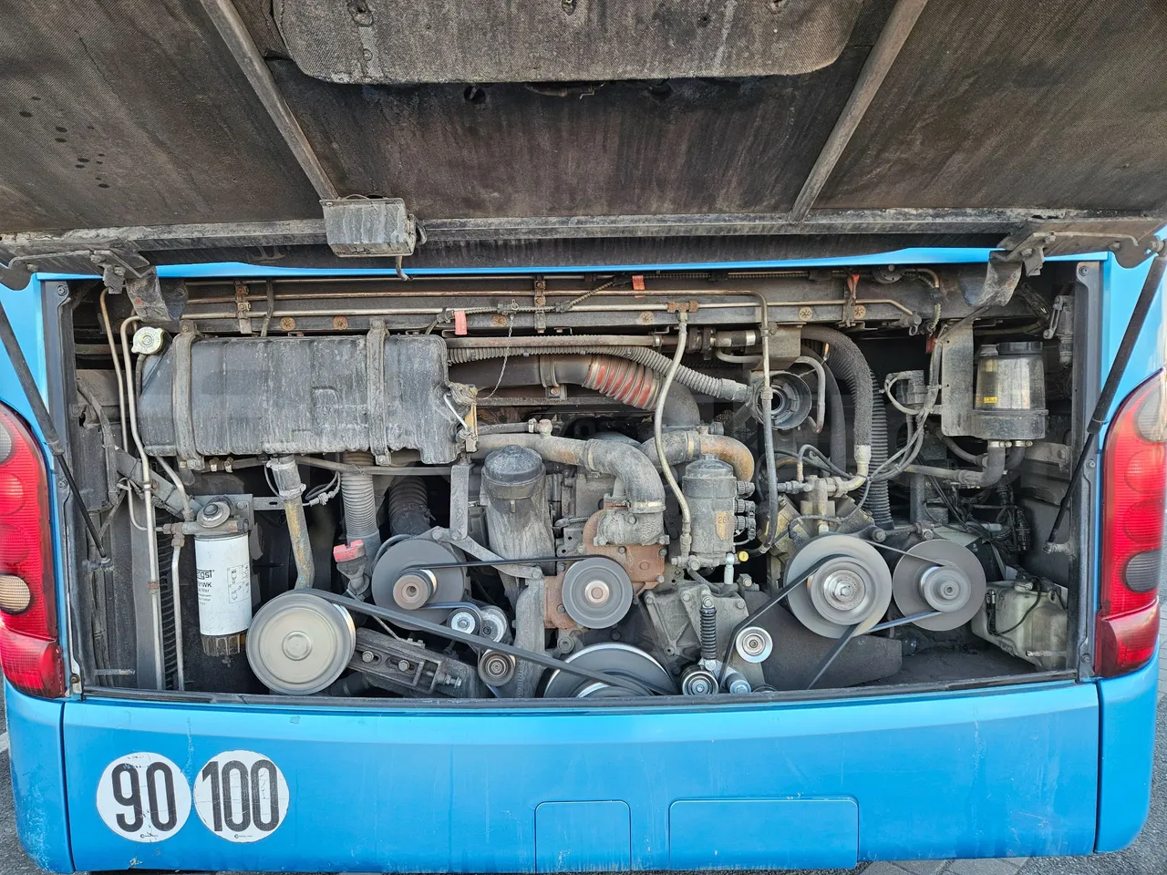 Setra S416 GT-HD - EUR4 - 315kW - 13.02m - rear hatch open