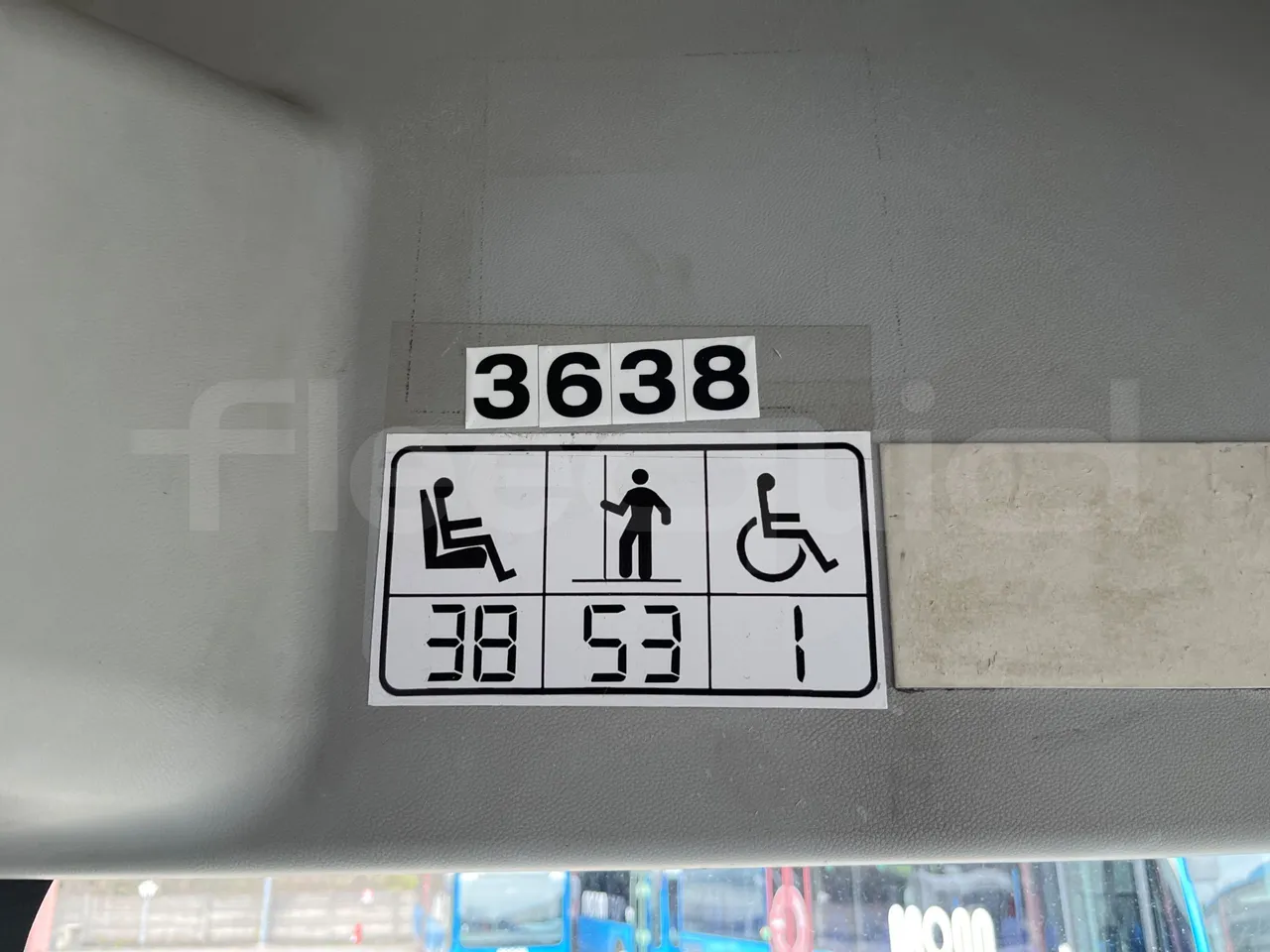 Mercedes-Benz Citaro O 530/2PCL2E4 - Euro 4 - 210 kW - 11,950 mt - seat plate photo
