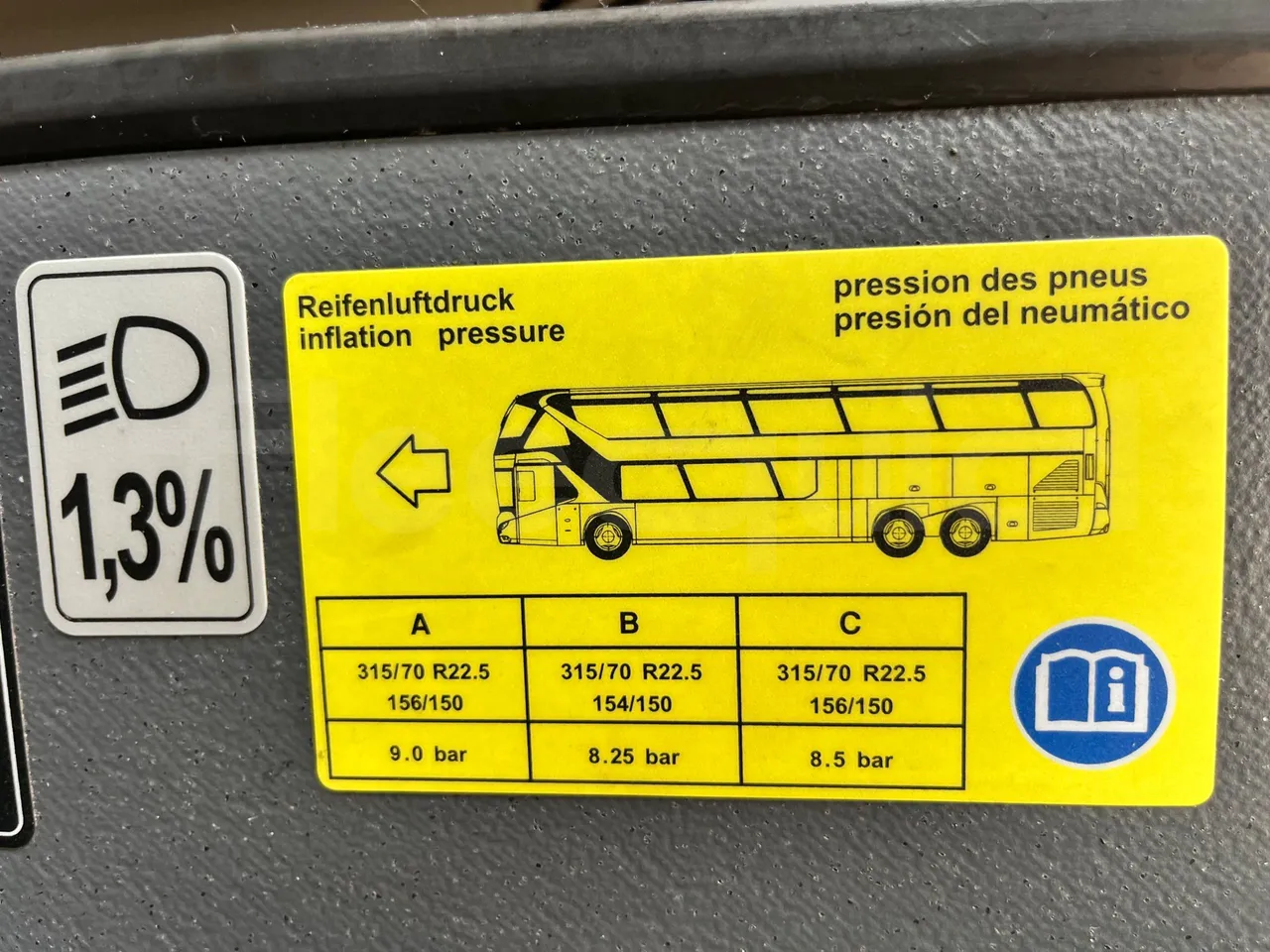 Neoplan Skyliner V6ACE -EUR6 -375kW -14m - engine plate photo