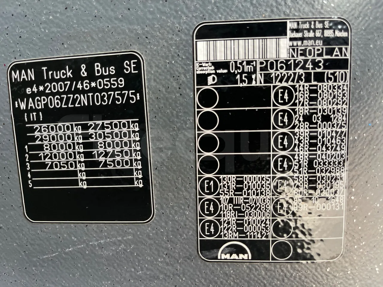 Neoplan Skyliner V6ACE -EUR6 -375kW -14m - chassis VIN photo