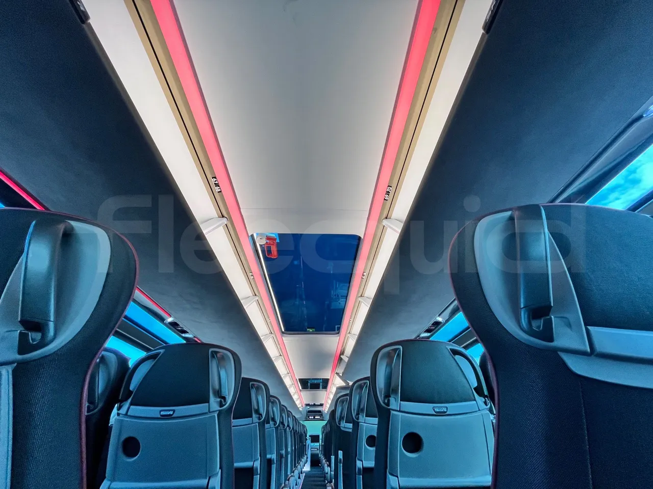 Neoplan Skyliner V6ACE -EUR6 -375kW -14m - forward view all seats last row height