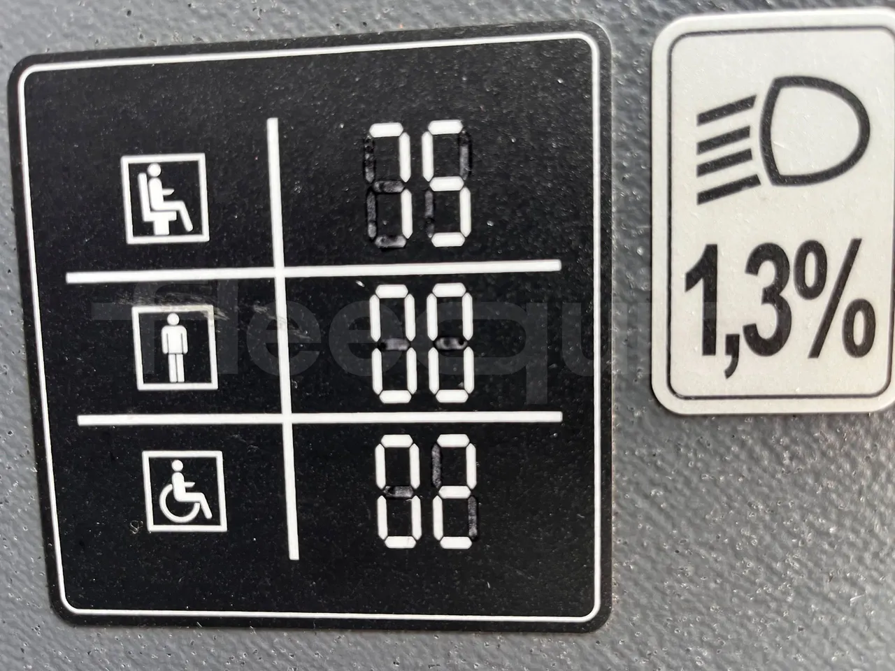 Neoplan Skyliner V6ACE -EUR6 -375kW -14m - seat plate photo