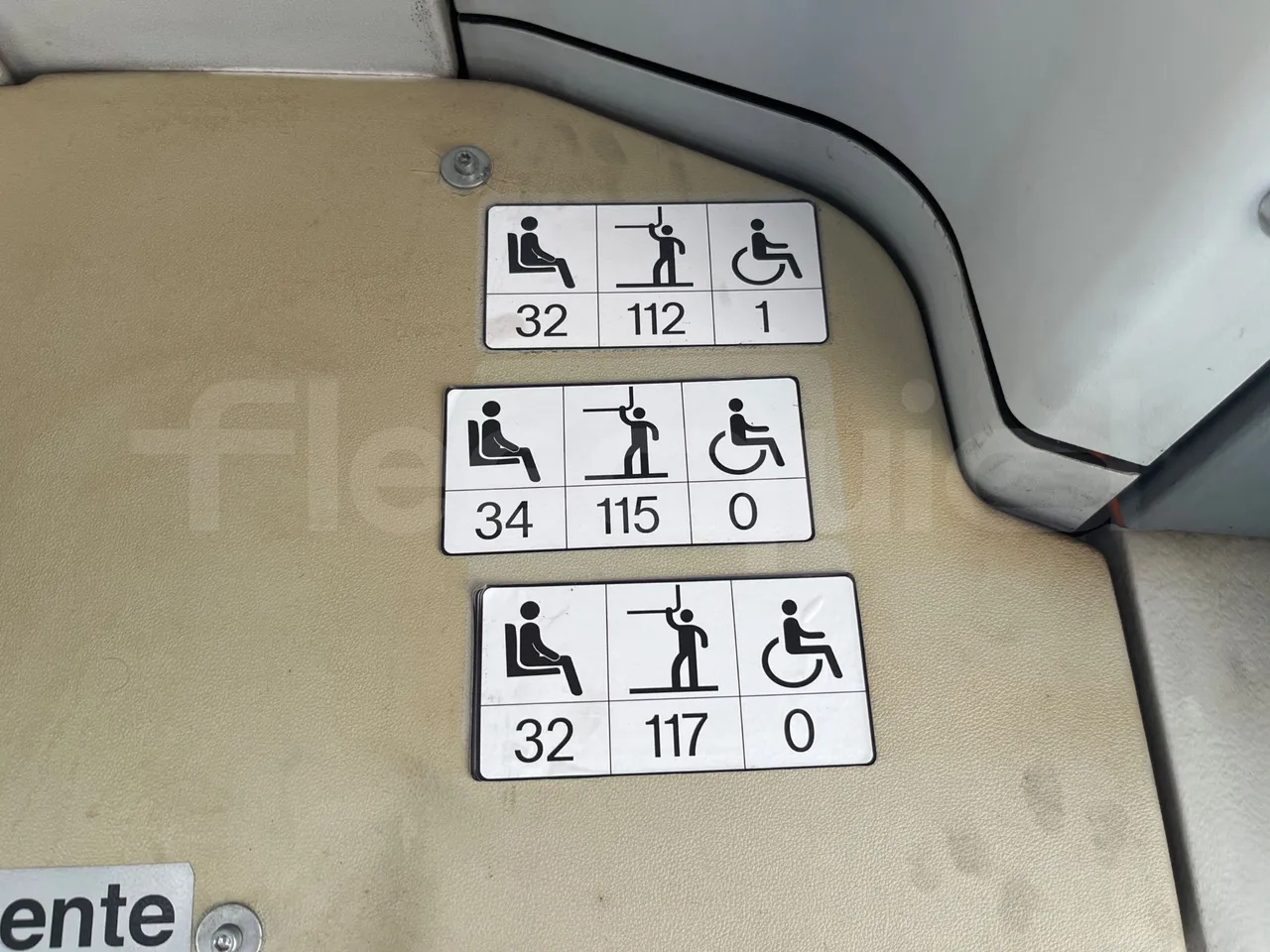 Mercedes-Benz Citaro G 0530 - EUR5 - 260kW - 17.94m - seat plate photo