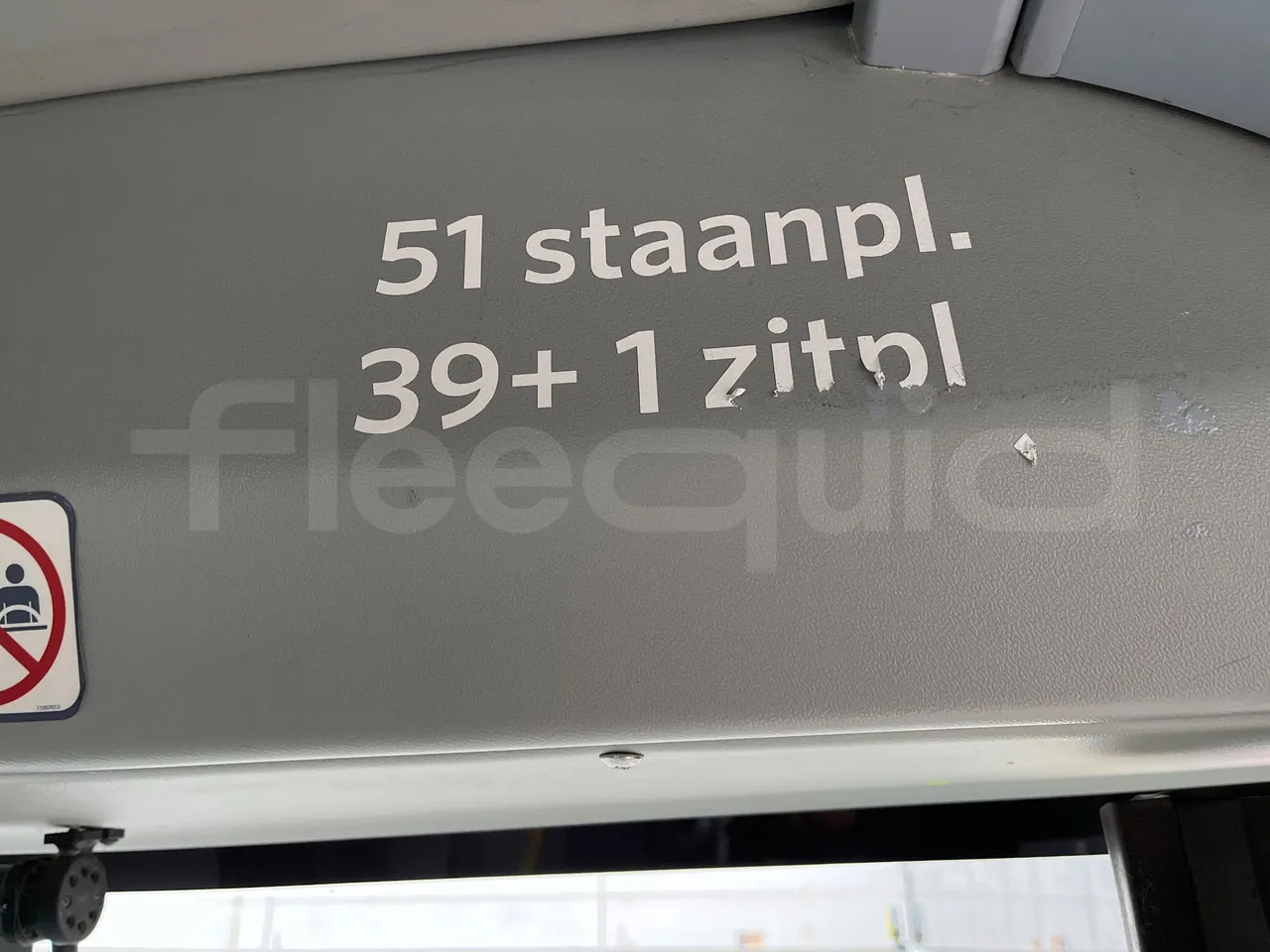 Van Hool A360 02N - Euro5 - 188kW - 12mt - seat plate photo