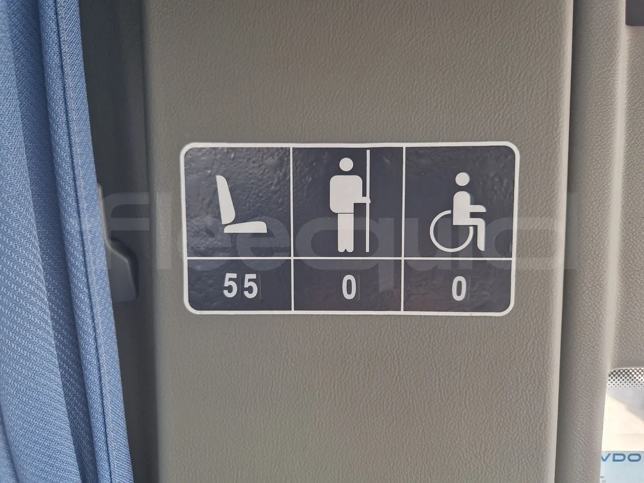 Mercedes-Benz Tourismo RHD/ Euro 5 - 300 Kw - 12,140 Mt - seat plate photo