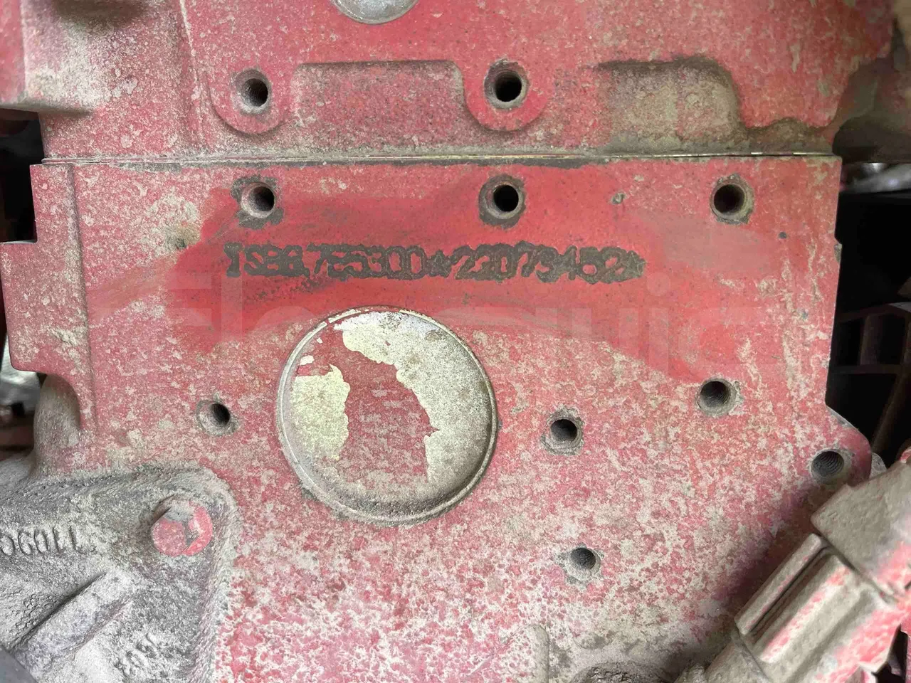 King Long XMQ6996 - engine plate photo
