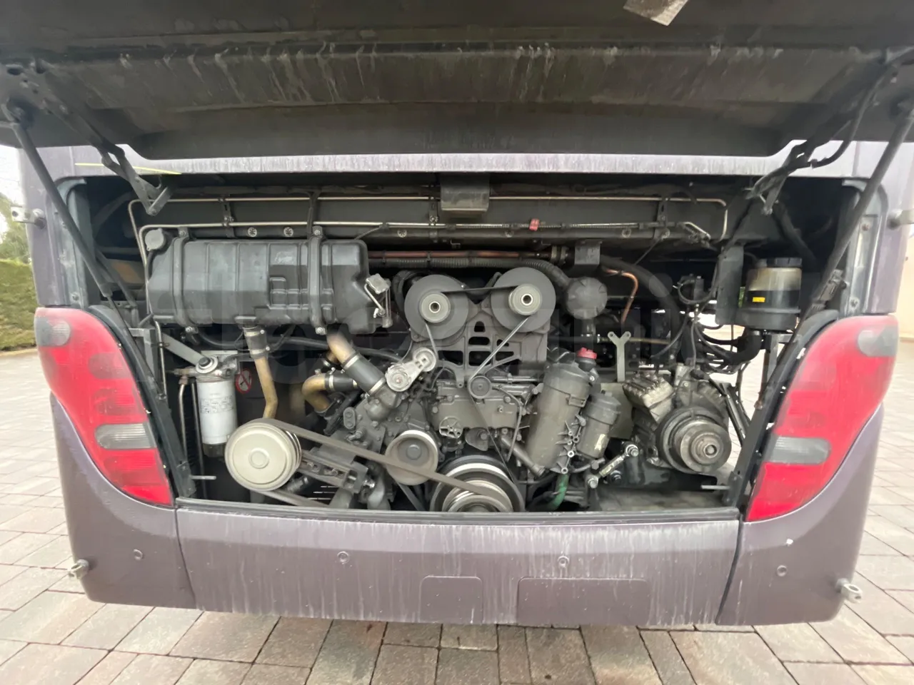 Setra S411 HD - EUR5 - 260kW - 10.100m - rear hatch open