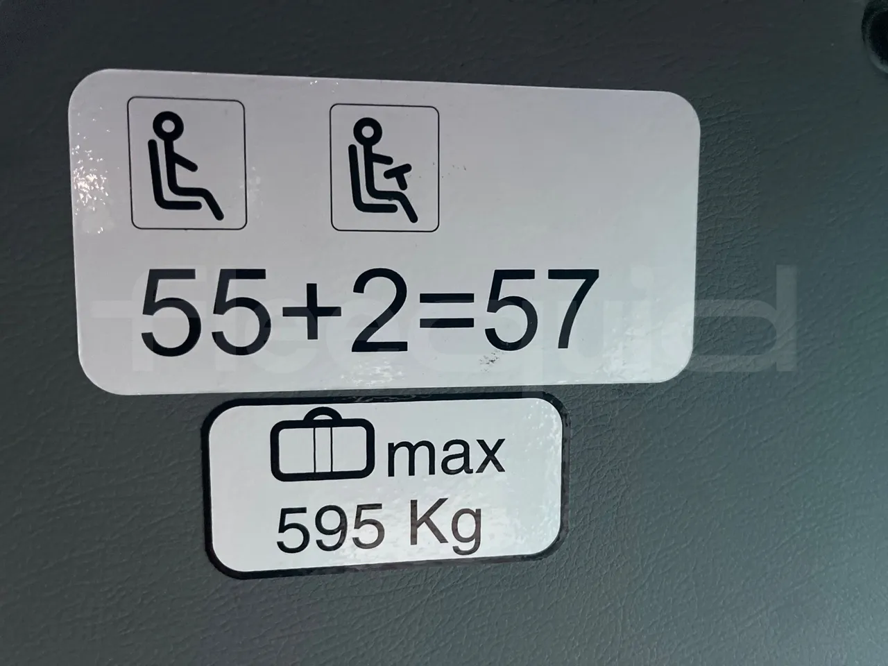 Irisbus New Domino E.12 -  Euro5 - 331kW - 12.410mt - seat plate photo