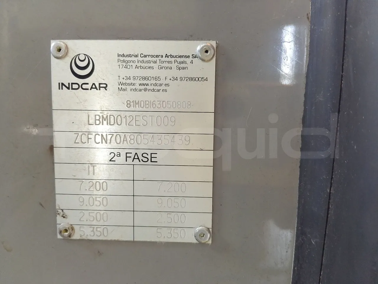 Iveco Indcar WGIVMY11 MOBI SCUOLABUS - EUR6 - 100Kw - 8,592m - vehicle plate photo