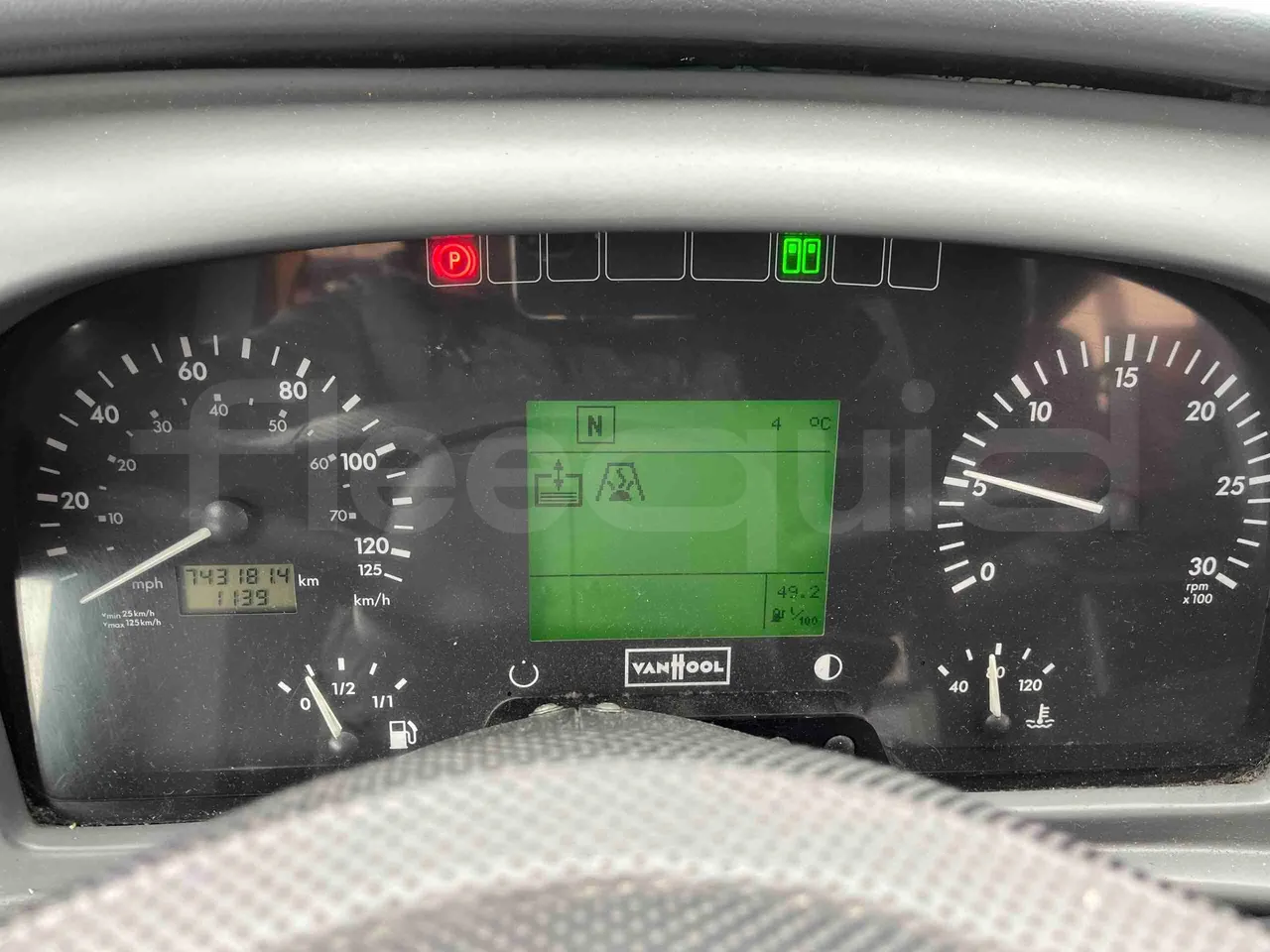 Van Hool Acron T917 - EUR5 - 340kW -  13.200m - dashboard lights on