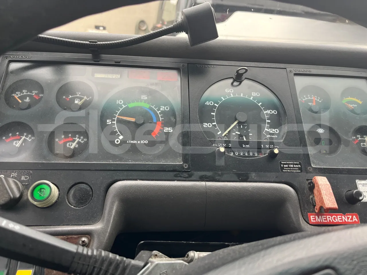 Volvo Barbi Echo B12 60/38 - EUR2 - 279kW - 12m - dashboard lights on