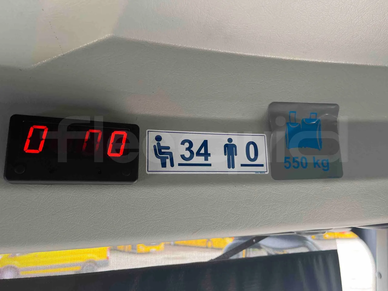 Otokar Vectio - Seats Plate