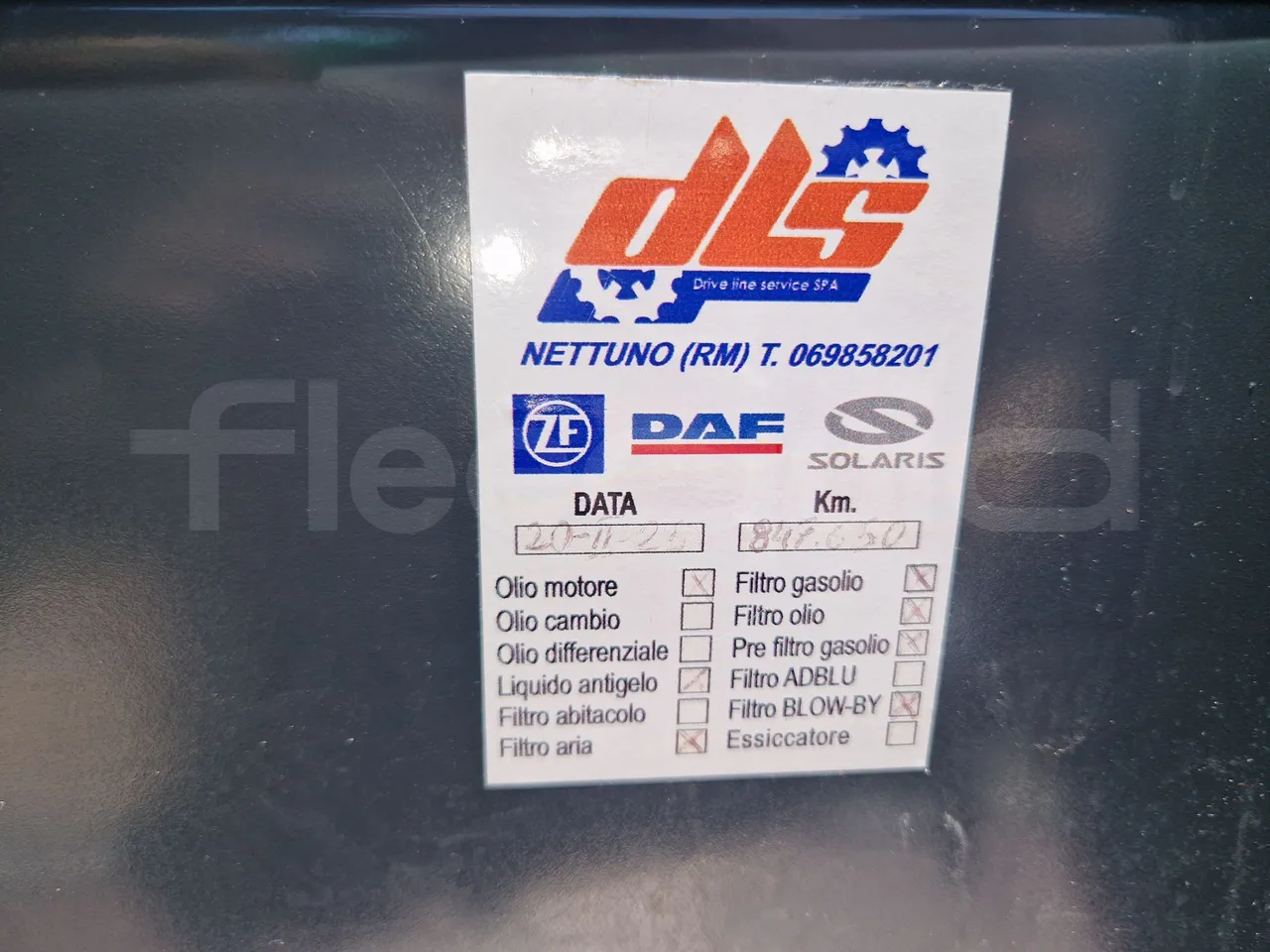 Irisbus Domino 397E.12-EUR4 -331kW -12.41m - engine plate photo