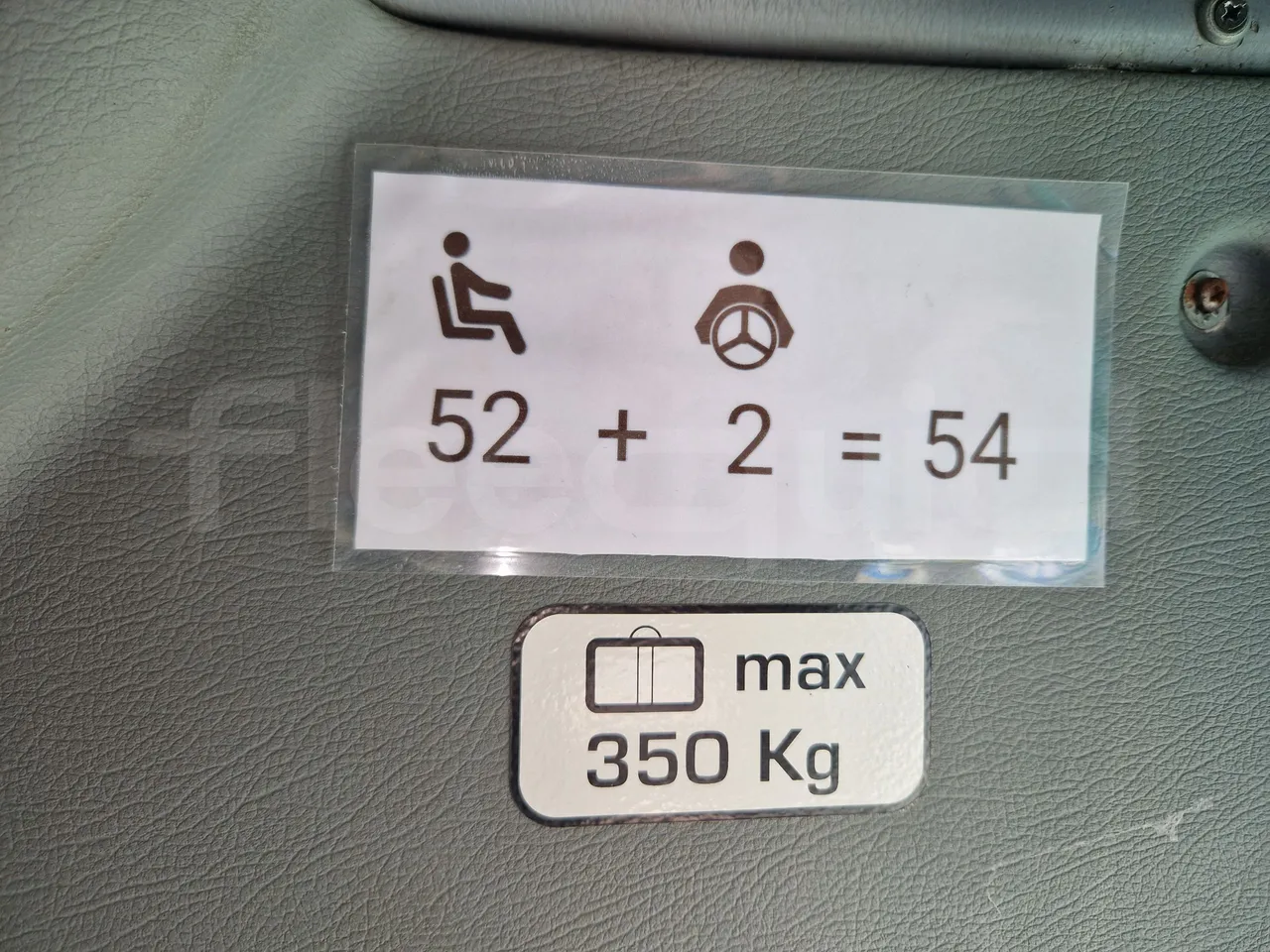Irisbus Domino 397E.12-EUR4 -331kW -12.41m - seat plate photo