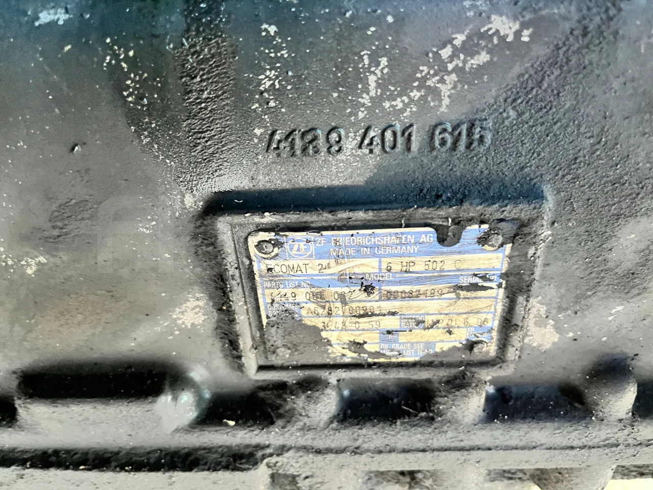 Mercedes-Benz Citaro O530 - Euro4 - 210kW - 11.950m - gearbox plate photo