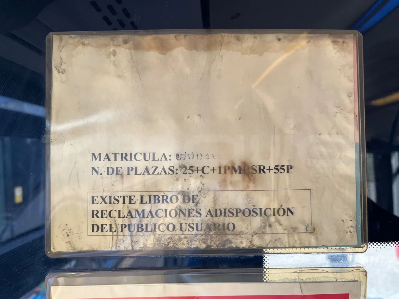 Mercedes-Benz Citaro O530 - Euro4 - 210kW - 11.950m - seat plate photo