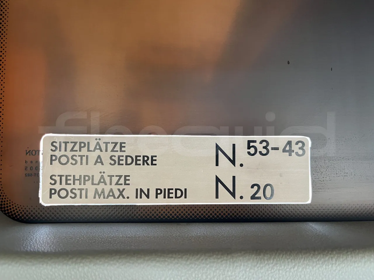 Setra S415 - Seats Plate