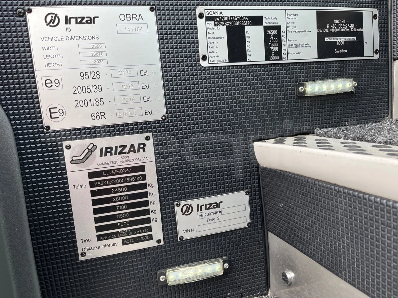 Irizar i6 14.37/480 - EUR5 - 353kW - 13.870m - platform code photo