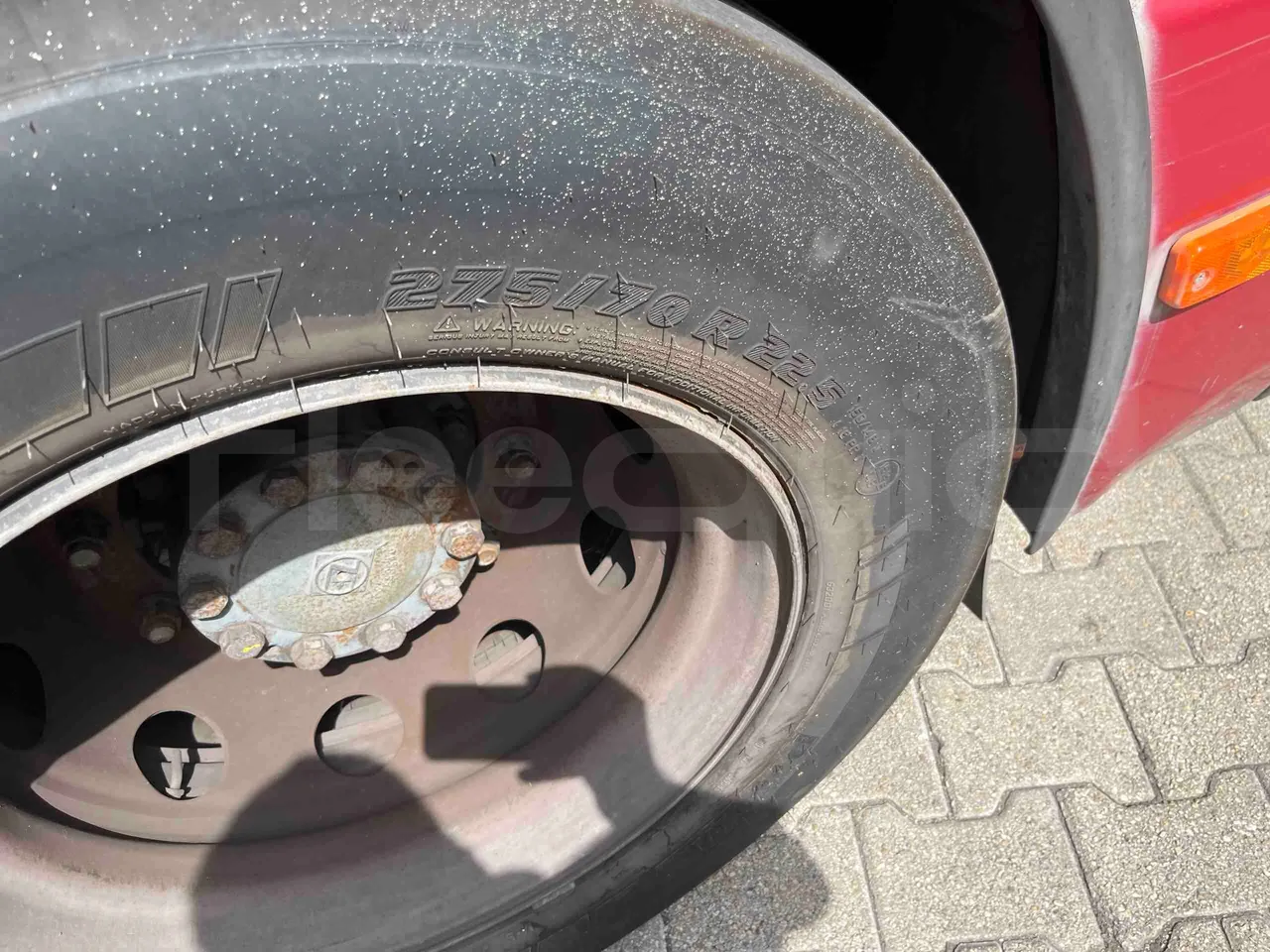 Iveco Citelis - Second Axle Left Side: Tyre Size