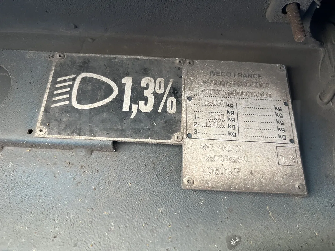 Iveco Crossway - Vehicle Plate