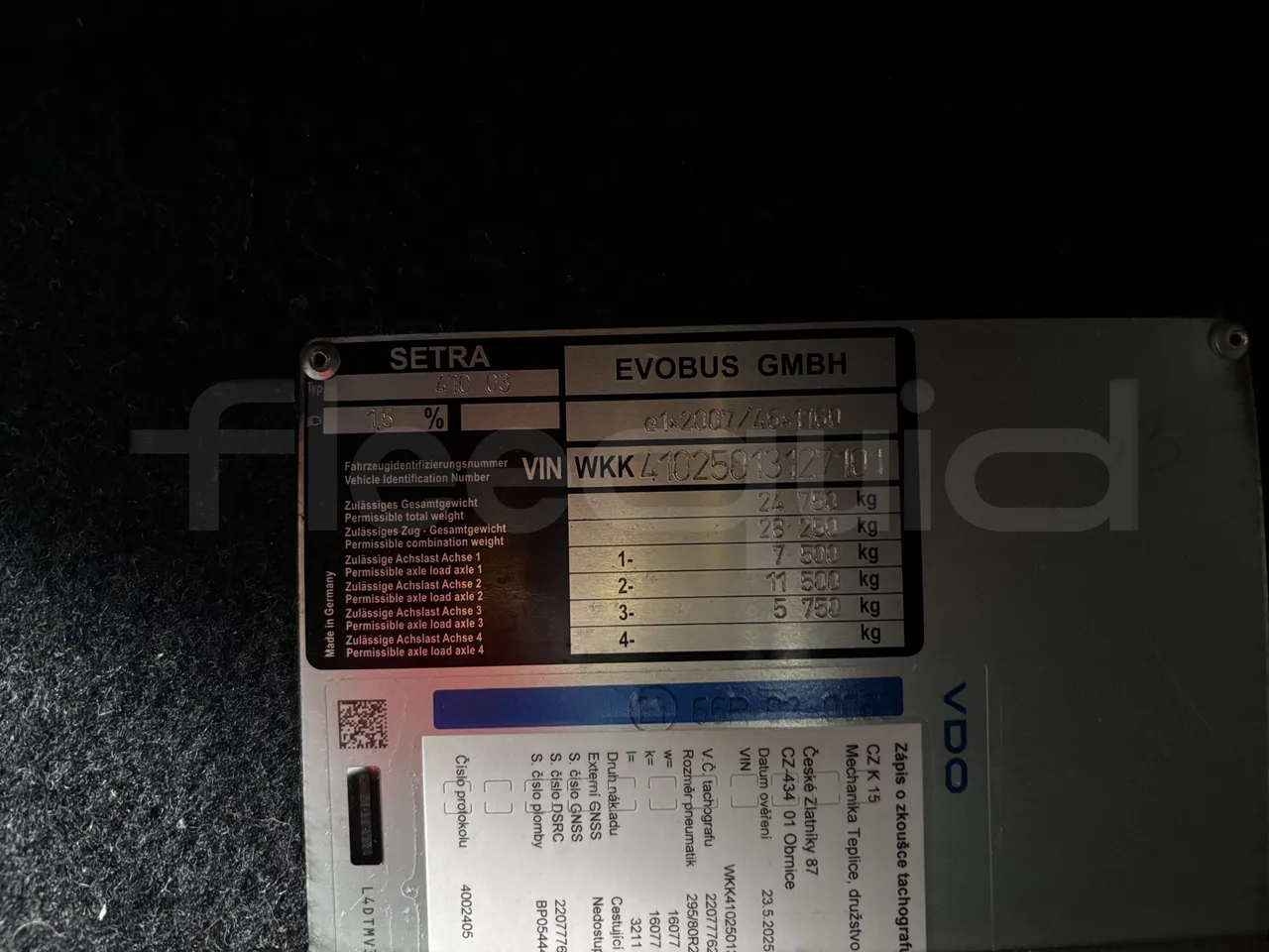 Setra S517 - Vehicle Plate